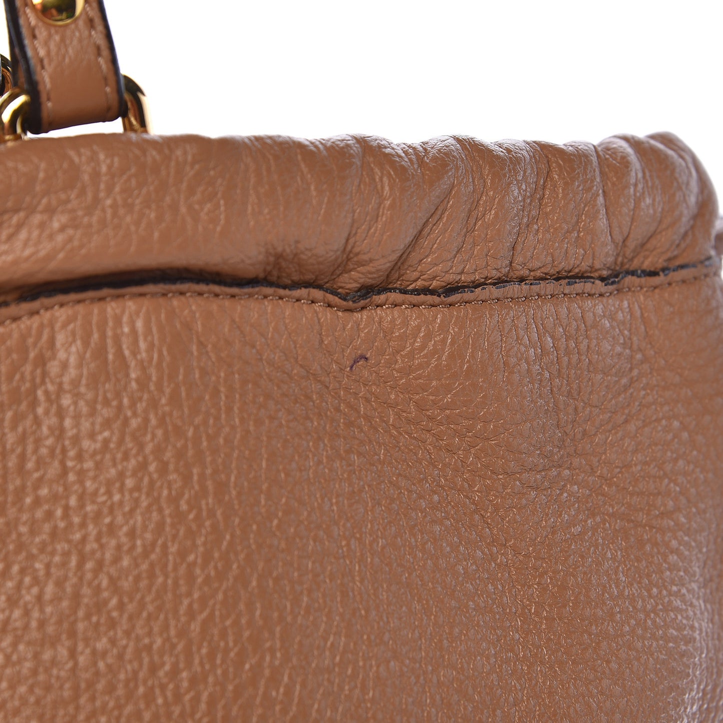 Prorsum Deerskin Big Crush Tote Fudge