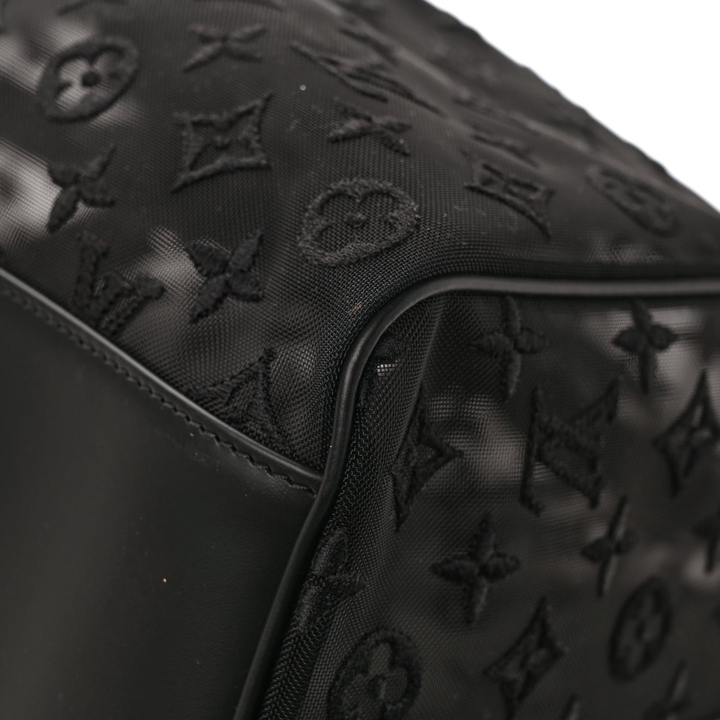 Monogram See Through Keepall Bandouliere 50 Black