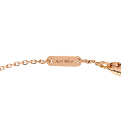 Van Cleef & Arpels 18K Rose Gold Carnelian Sweet Alhambra Bracelet 4 of 4