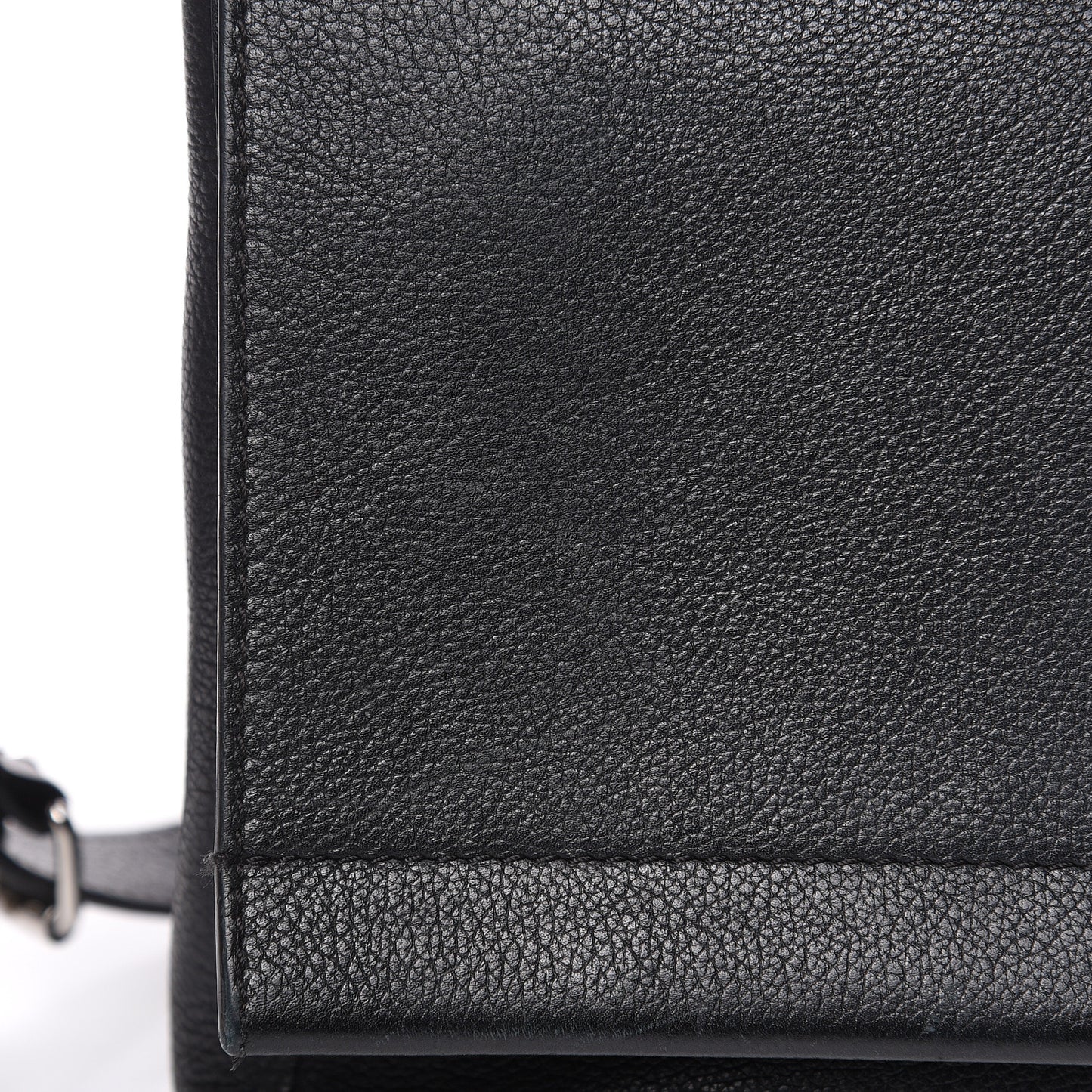 Soft Calfskin Lockme II Top Handle Black