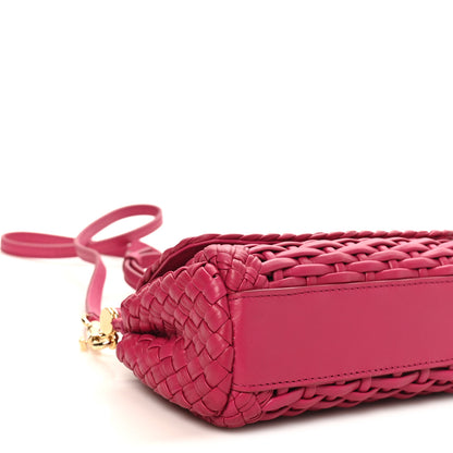 Dolce & Gabbana Calfskin Woven Mini Sicily Satchel Ibiscus 9 of 9