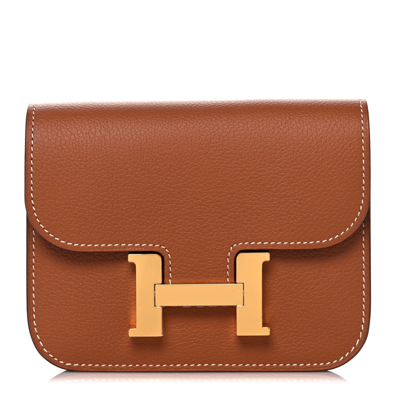 Hermes Evercolor Constance Slim Wallet Gold 1 of 18