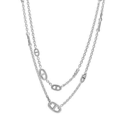 Hermes Sterling Silver Farandole Necklace 160 1 of 6