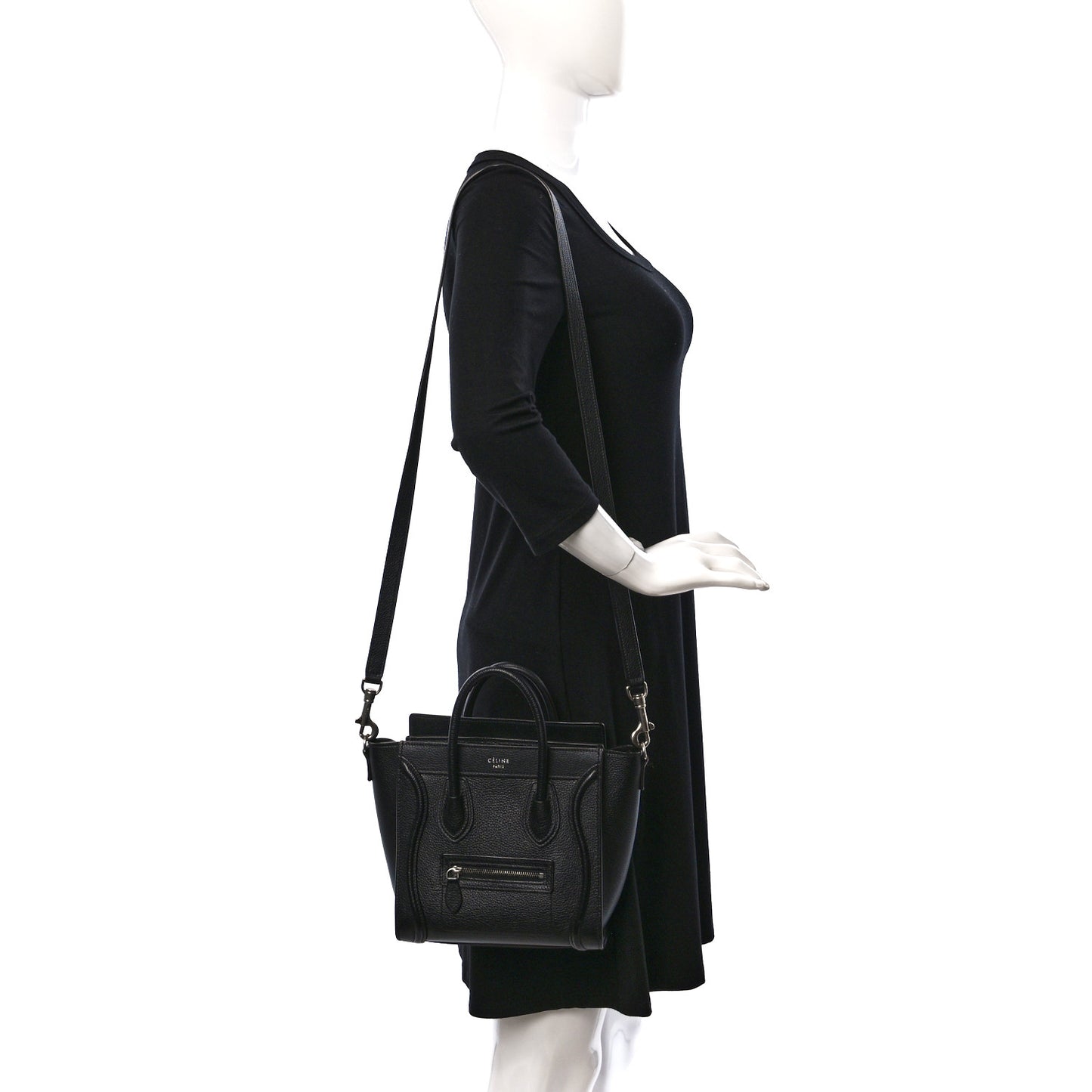Smooth Calfskin Nano Luggage Black