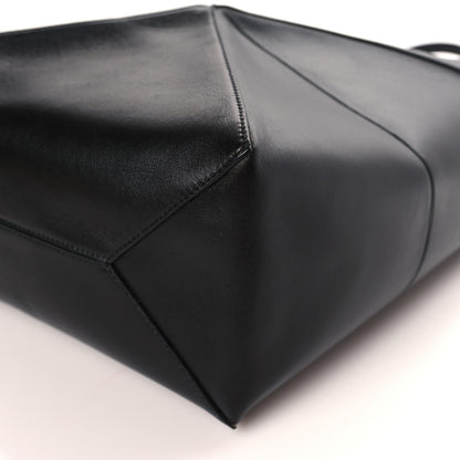 Loewe Shiny Calfskin Medium Puzzle Fold Tote Black 8 of 8