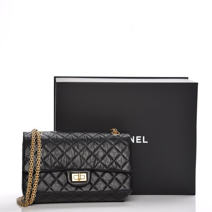 Chanel Aged Calfskin Quilted 2.55 Reissue 225 Flap Black 8 of 8
