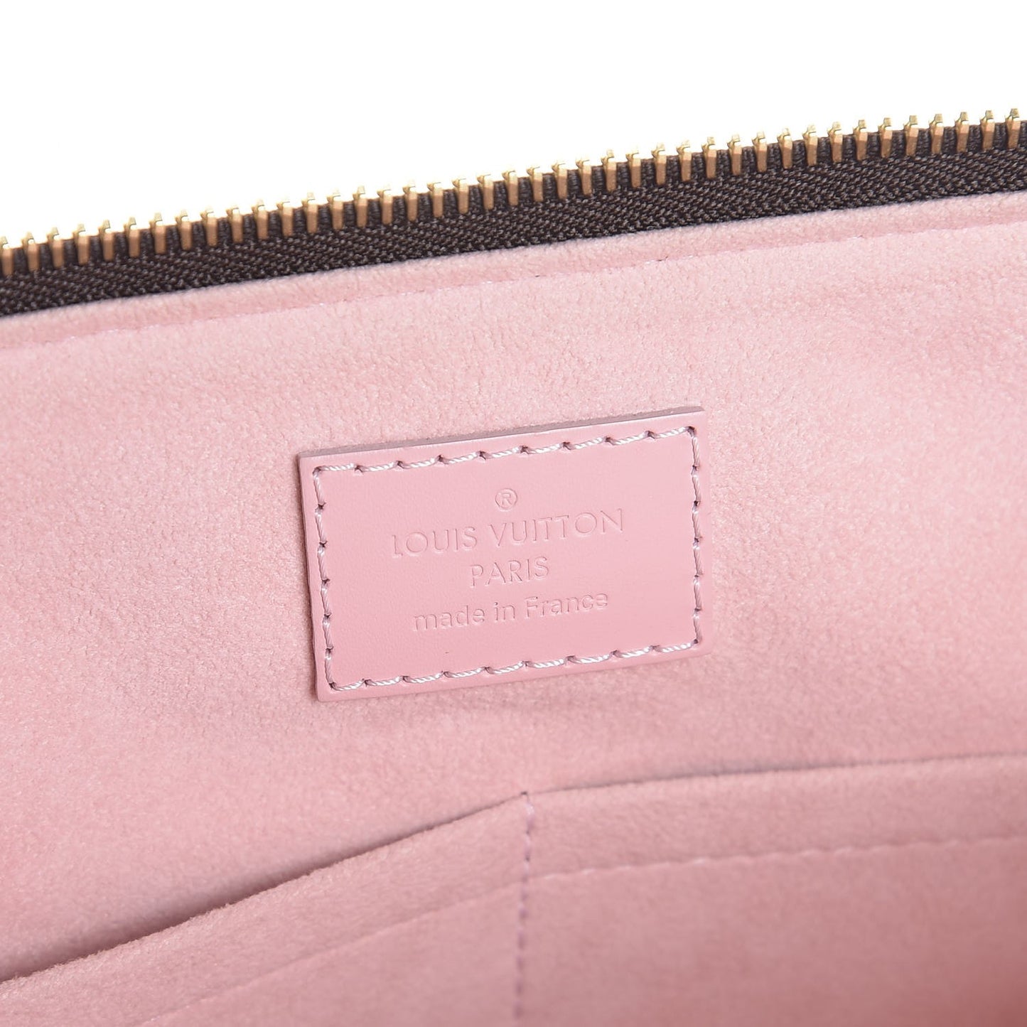 Damier Ebene Caissa Tote PM Rose Ballerine