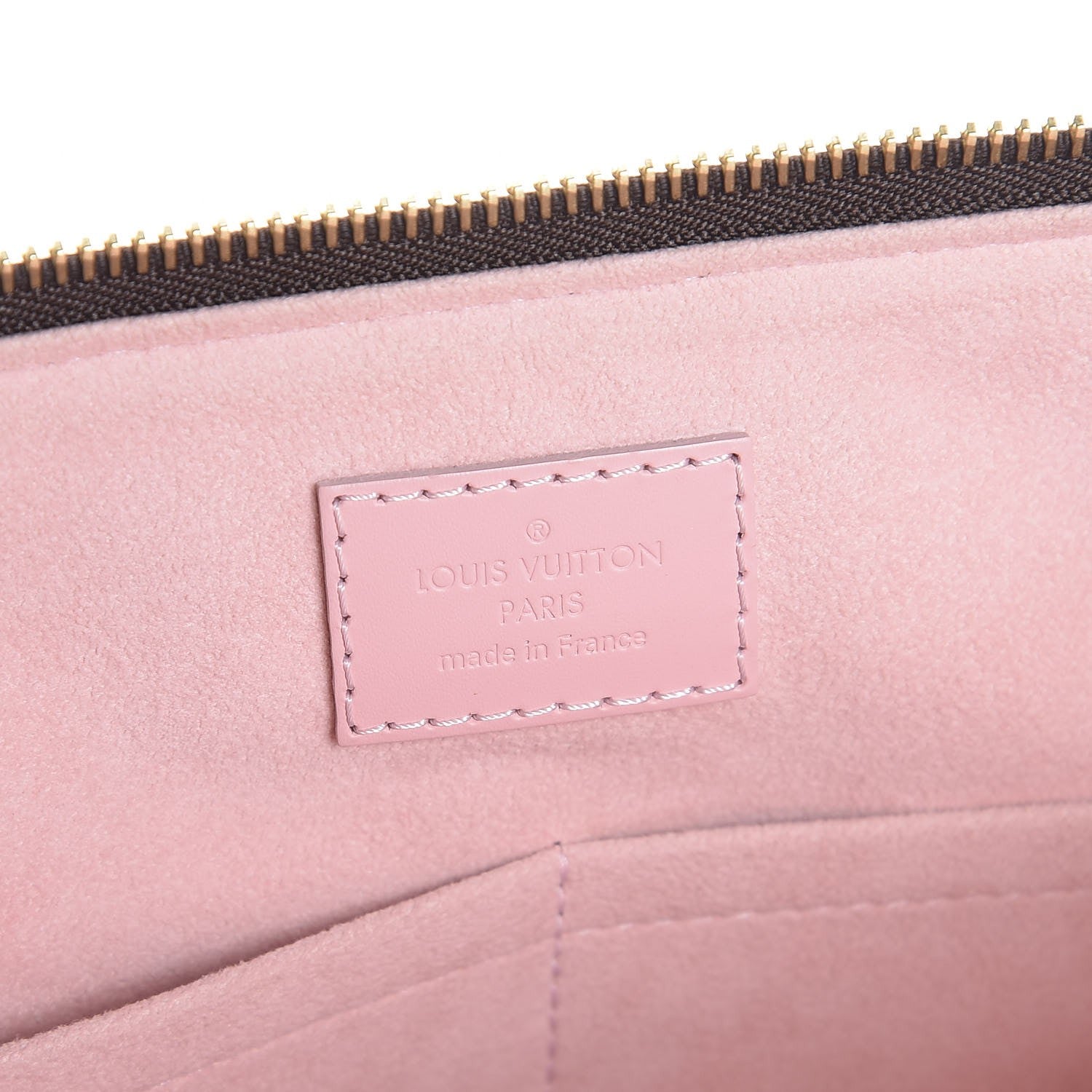 Louis Vuitton Damier Ebene Caissa Tote PM Rose Ballerine 7 of 8