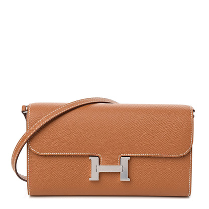 Hermes Epsom Constance Long Wallet To Go Gold 1 of 9