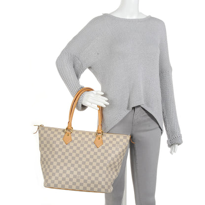 Louis Vuitton Damier Azur Saleya MM 2 of 7