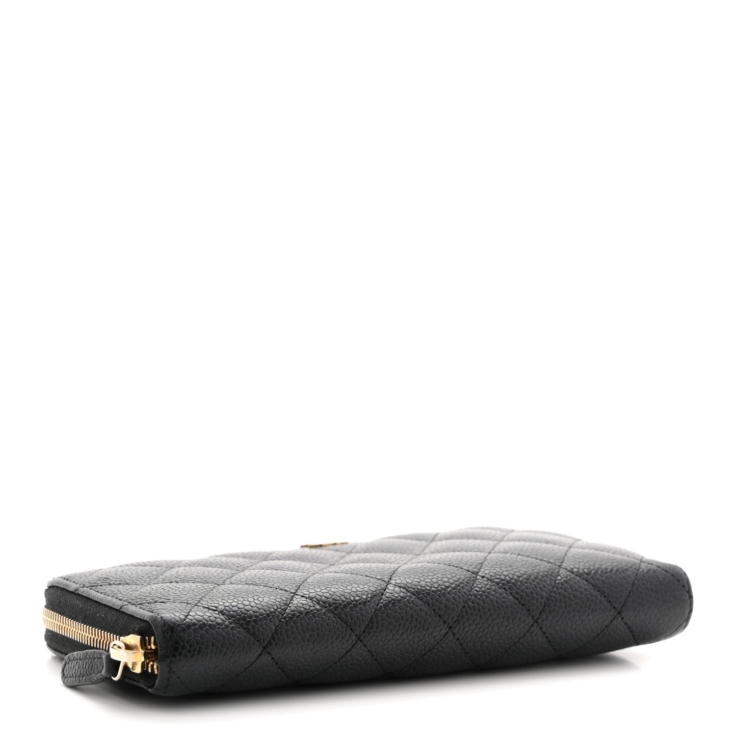 Chanel Caviar Quilted Large Gusset Zip Around Wallet Black 4 of 8