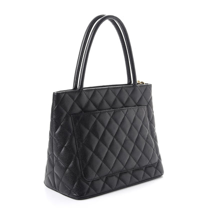Chanel Caviar Quilted Medallion Tote Black 3 of 7