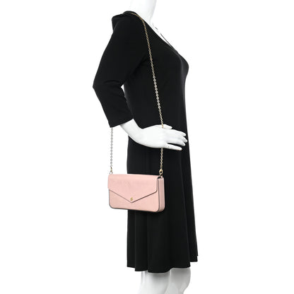 Louis Vuitton Vernis Pochette Felicie Chain Wallet Rose Ballerine 2 of 10