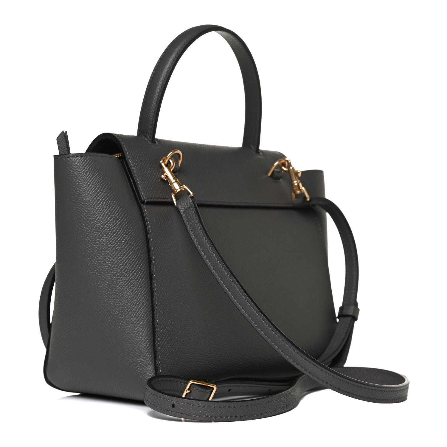 Celine Grained Calfskin Nano Belt Bag Grey 3 of 13