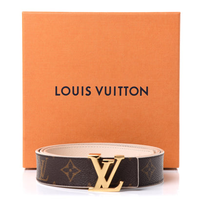 Louis Vuitton Monogram Calfskin 30mm LV Initiales Reversible Belt 90 36 Creme 6 of 6