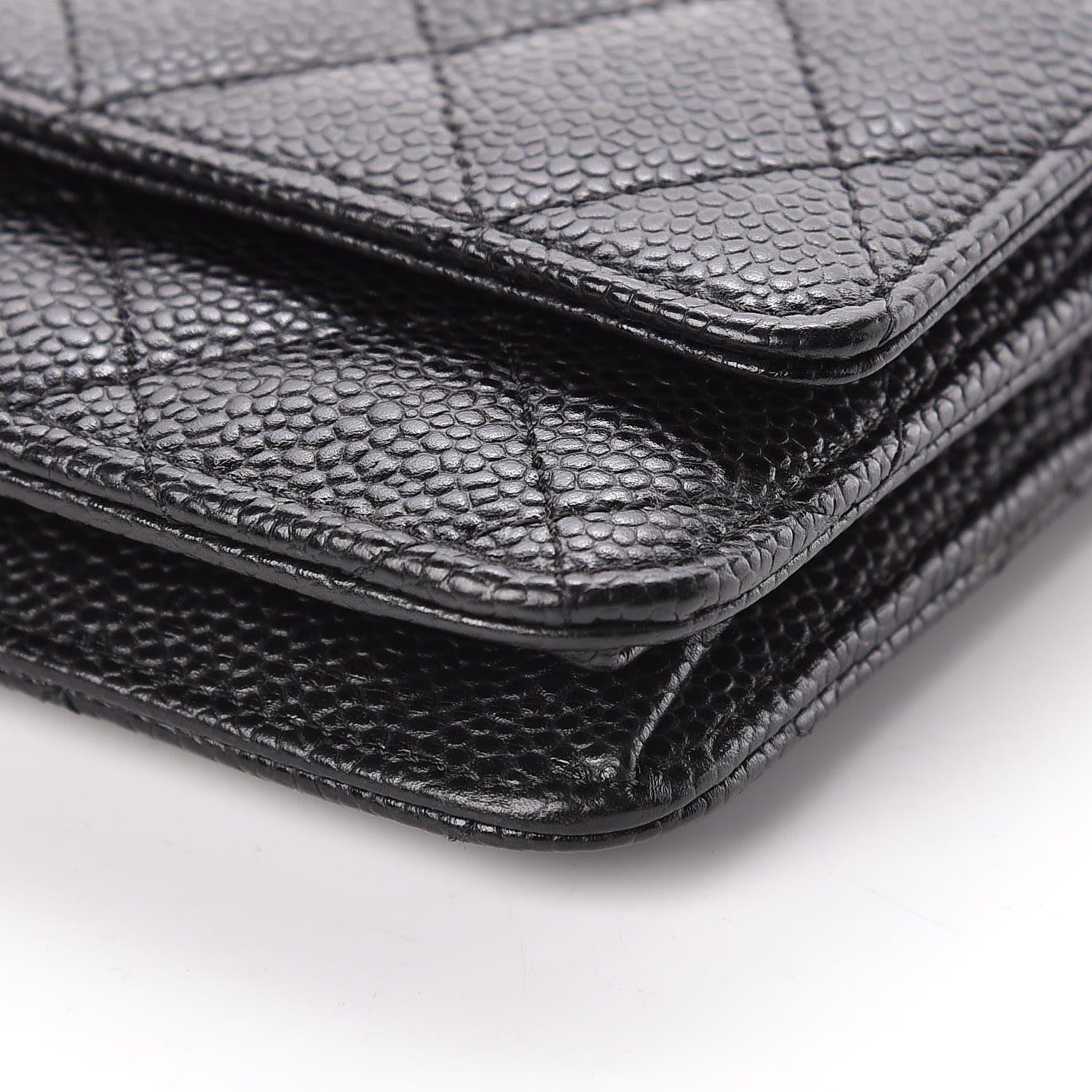 Chanel Caviar Quilted Wallet On Chain WOC Black 11 of 12
