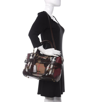 Burberry House Check Small Gladstone Deep Claret 2 of 11