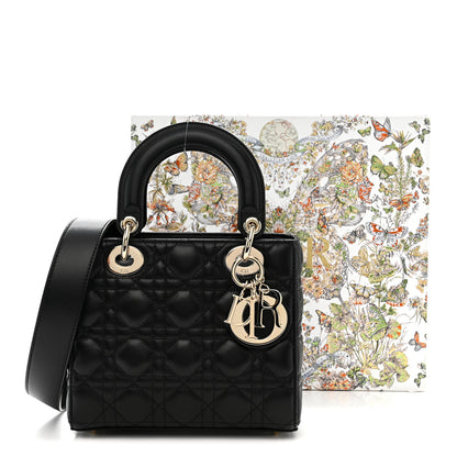 Christian Dior Lambskin Cannage Small My ABCDior Lady Dior Black 11 of 11