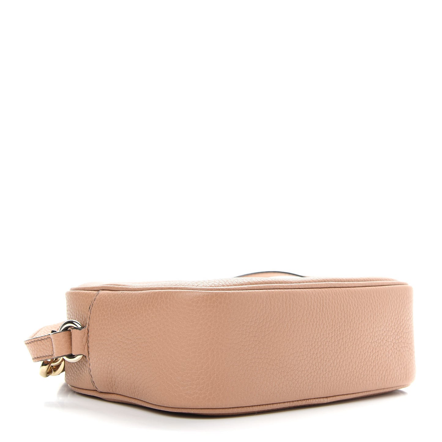 Pebbled Calfskin Small Soho Disco Bag Camelia