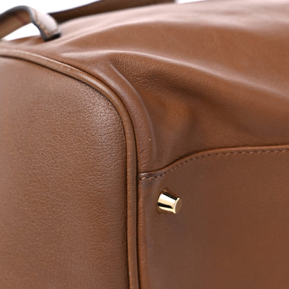 Burberry Calfskin Haymarket Check Small Canterbury Tote Brown 10 of 15