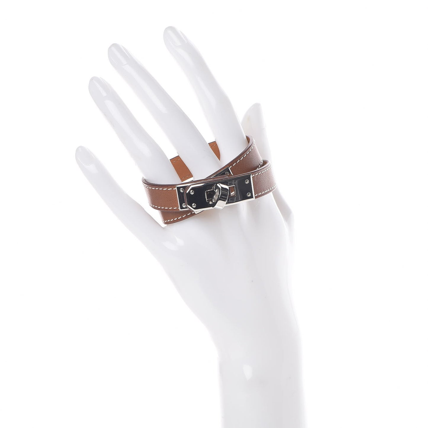 Barenia Kelly Double Tour Bracelet XS Fauve