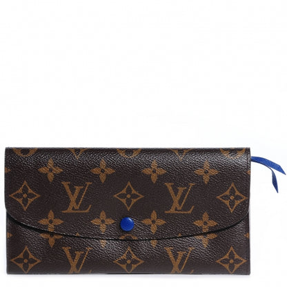 Louis Vuitton Monogram Emilie Wallet Blue 1 of 8