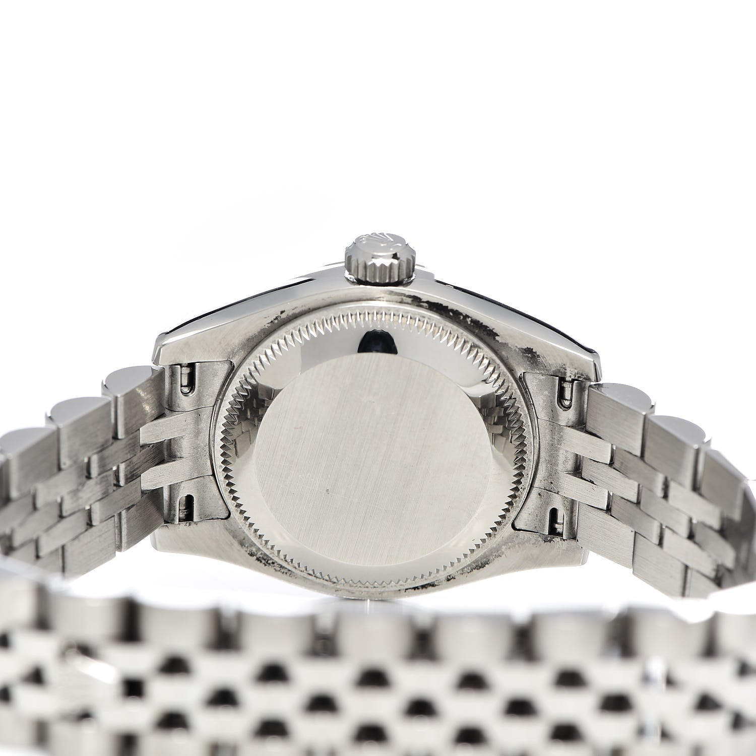 Rolex Stainless Steel 18K White Gold 26mm Oyster Perpetual Datejust Watch Silver Roman 179174 5 of 8