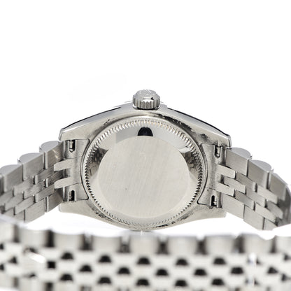 Rolex Stainless Steel 18K White Gold 26mm Oyster Perpetual Datejust Watch Silver Roman 179174 5 of 8