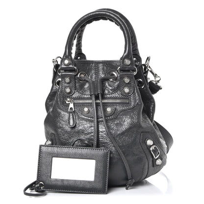 Balenciaga Agneau Giant 12 Silver Hardware Mini Pompon Gris Fossile 1 of 7