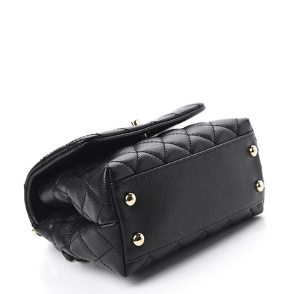 Chanel Caviar Quilted Extra Mini Coco Handle Flap Black 4 of 11