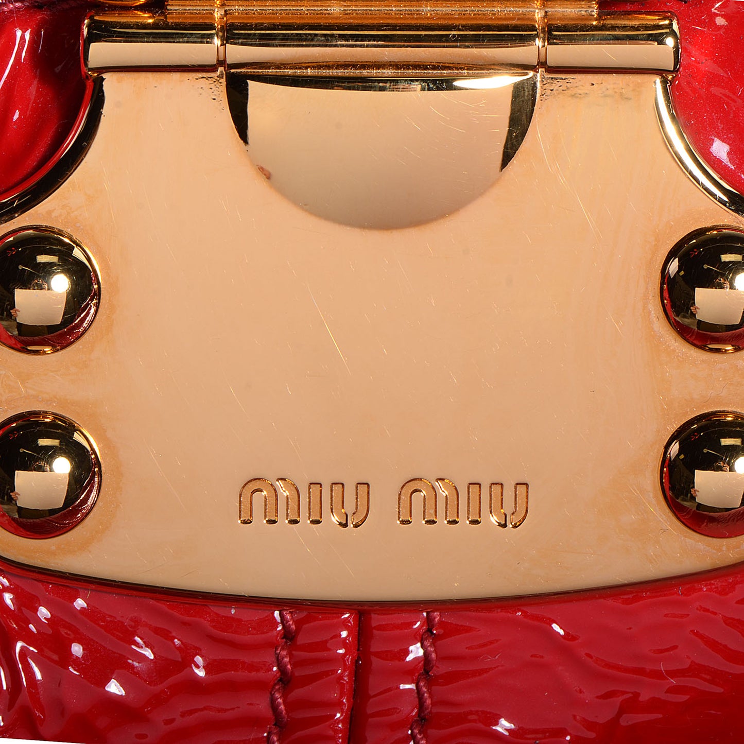 Crinkle Patent Tote Rosso