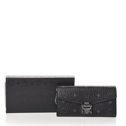 MCM Visetos Large Patricia Wallet On Chain Black 6 of 6
