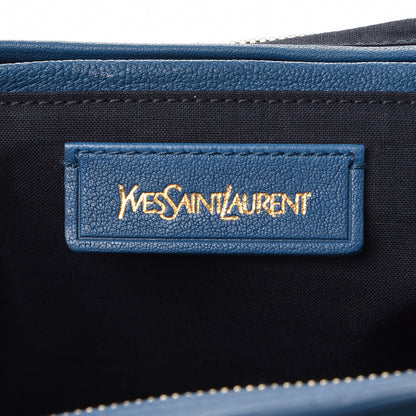 Saint Laurent Sheepskin Large Cabas ChYc Blue 6 of 8