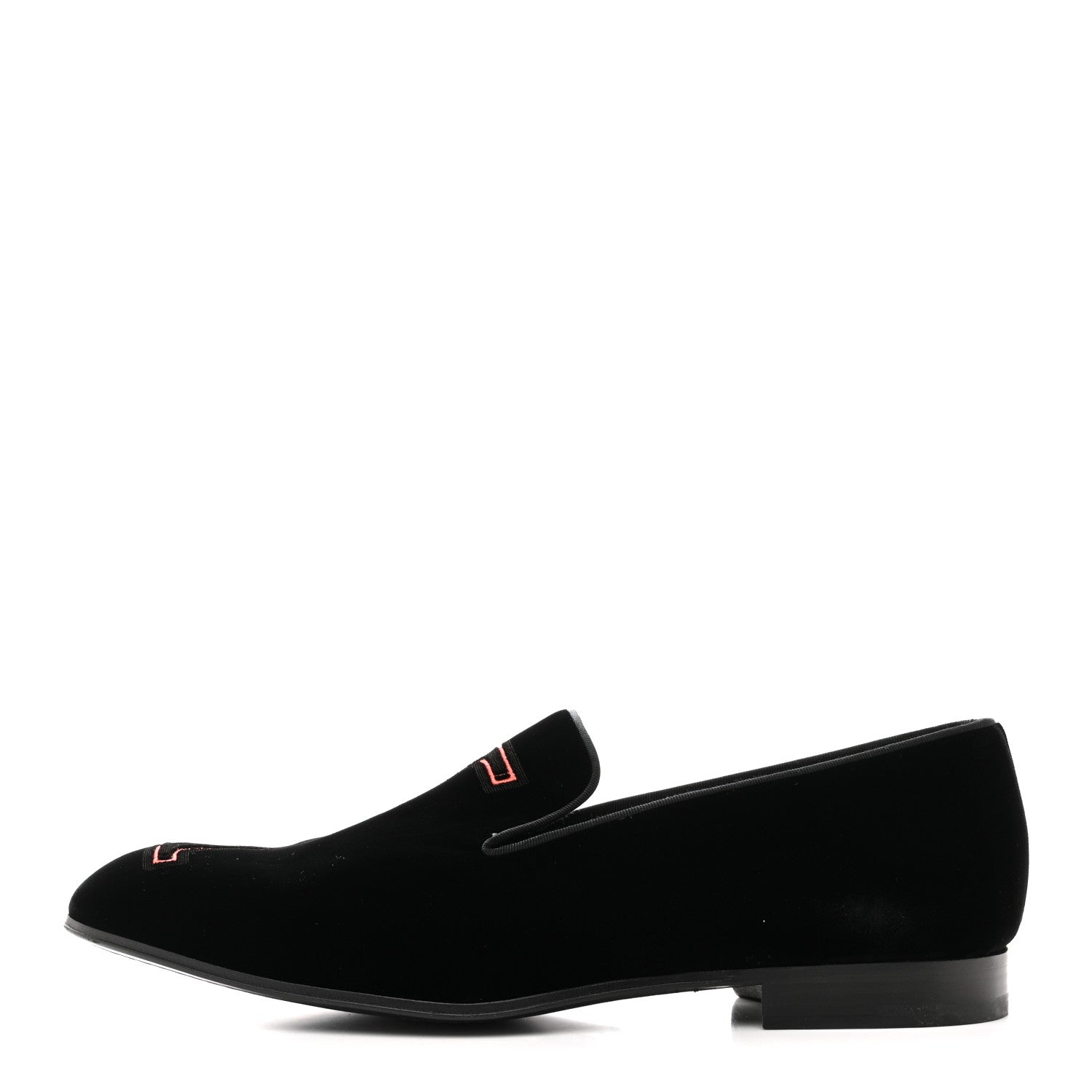 Louis Vuitton Velvet Mens Upside Down Auteuil Slipper 8.5 Black 1 of 9