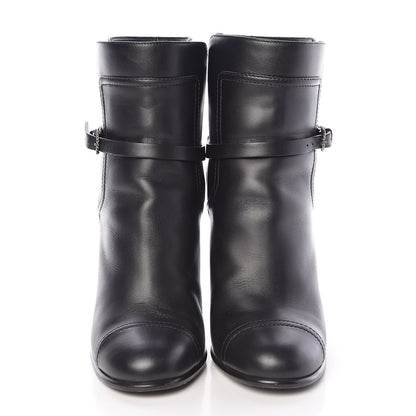 Chanel Calfskin CC Short Boots 38 Black 2 of 10
