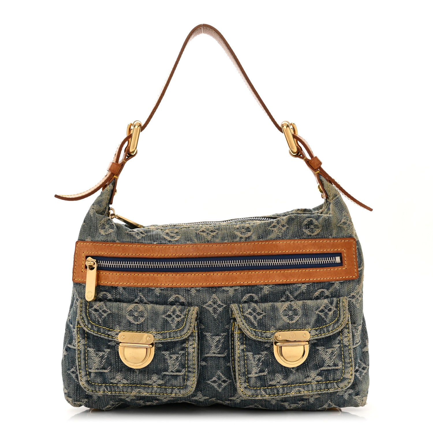 Louis Vuitton Monogram Denim Baggy PM Blue 1 of 10