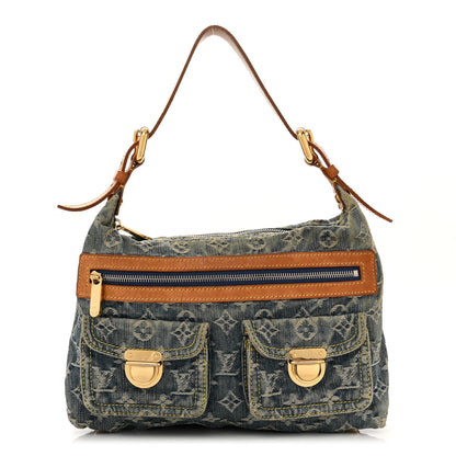 Louis Vuitton Monogram Denim Baggy PM Blue 1 of 10