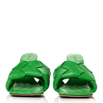 Bottega Veneta Nappa Maxi Intrecciato Lido 90mm Mule Sandals 41 Grass 2 of 10