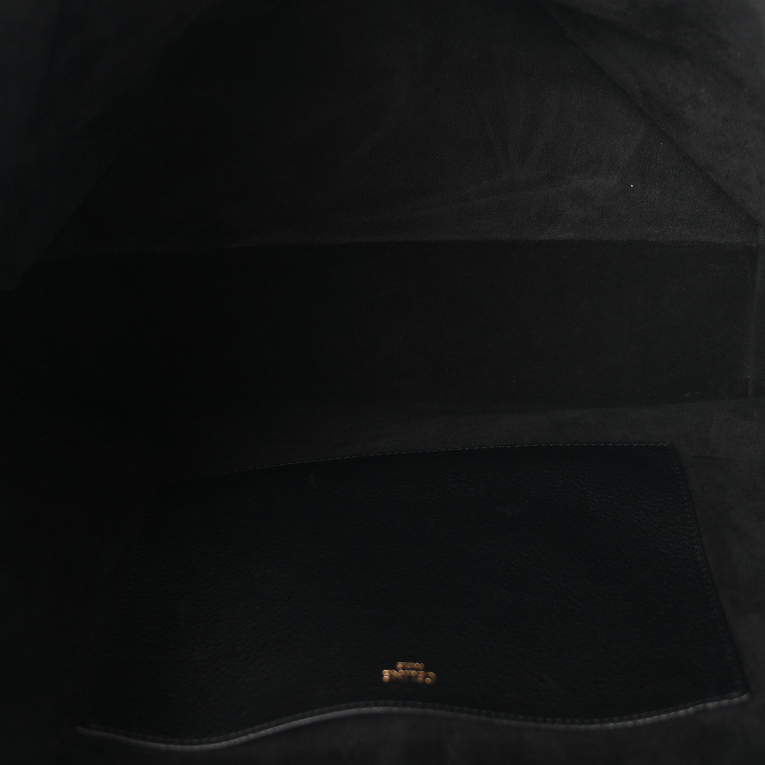 Celine Grained Calfskin Triomphe Medium Cabas Anais Black 5 of 10