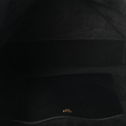 Celine Grained Calfskin Triomphe Medium Cabas Anais Black 5 of 10