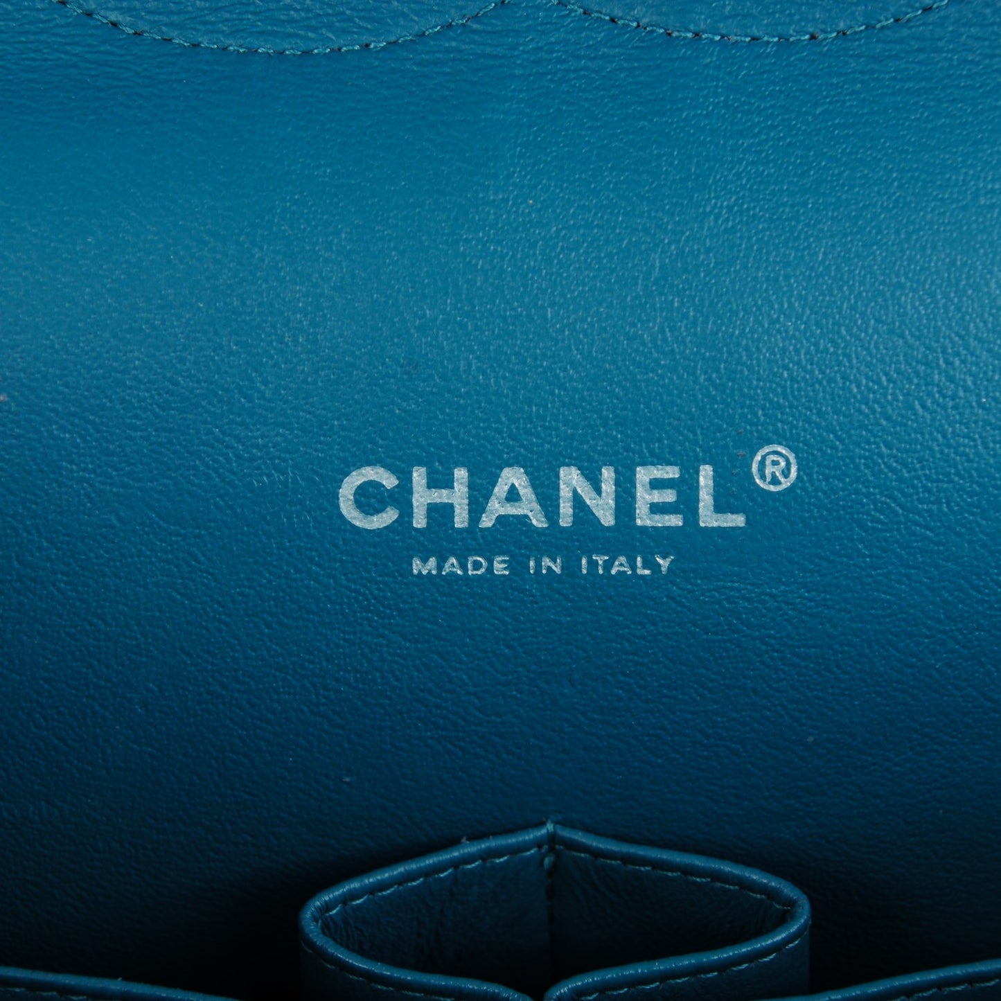 Lambskin Maxi Double Flap Turquoise