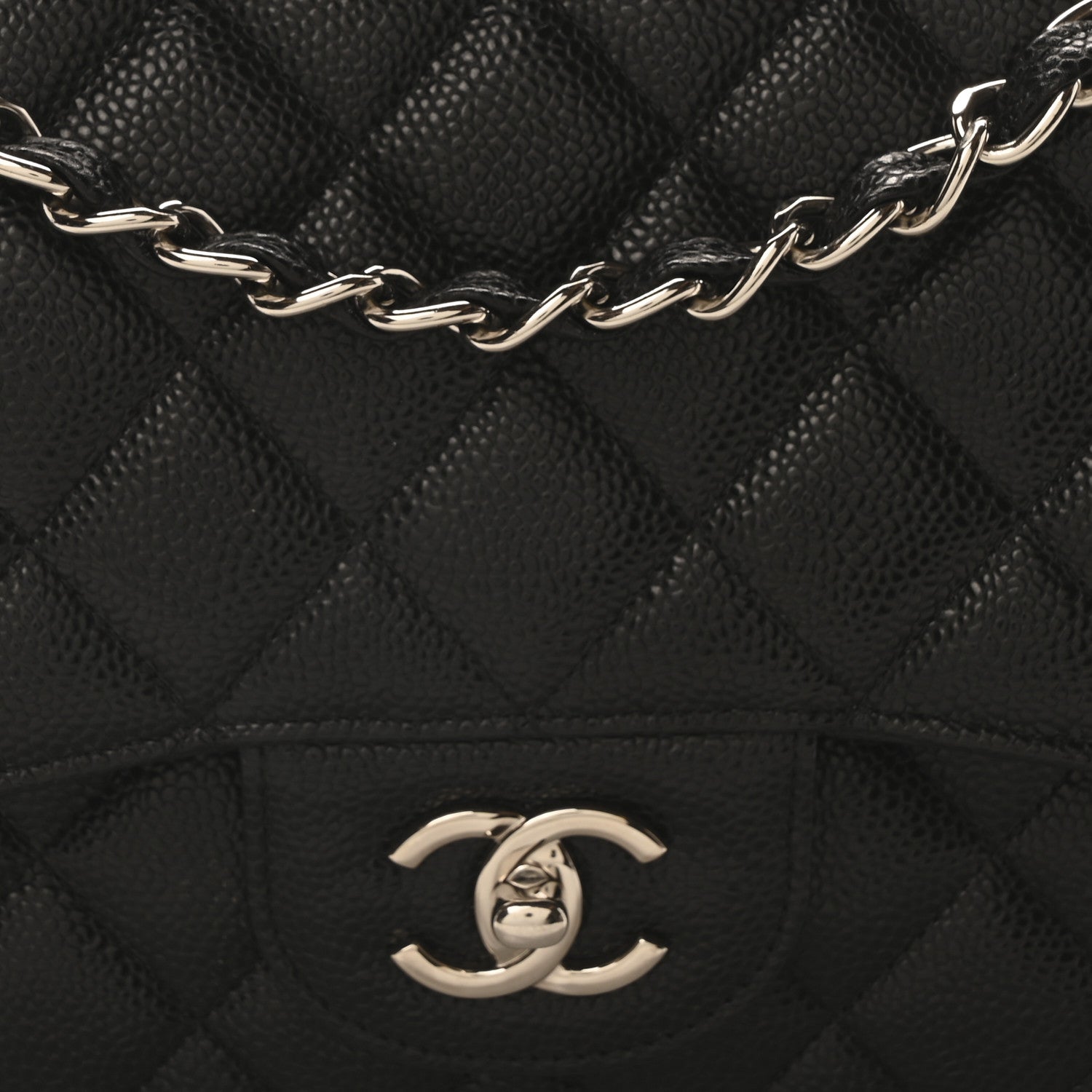 Chanel Caviar Quilted Jumbo Double Flap Black 8 of 11