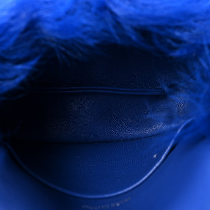 Chanel Shearling Lambskin CC Hook Card Holder Blue 5 of 9