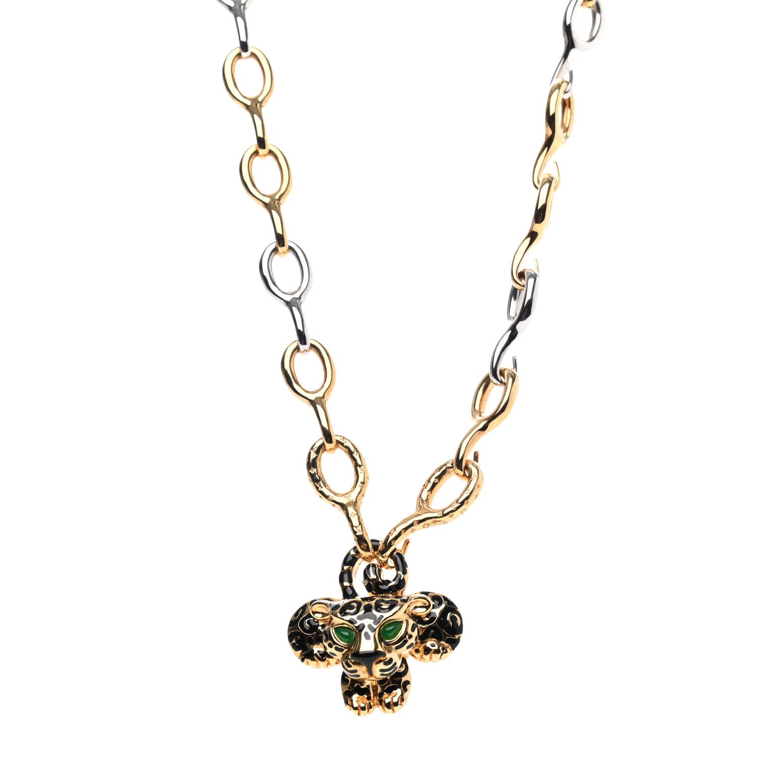 Louis Vuitton Leogram Pendant Necklace Gold 1 of 4