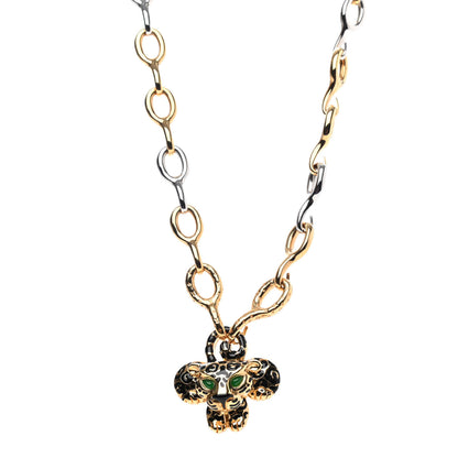 Louis Vuitton Leogram Pendant Necklace Gold 1 of 4