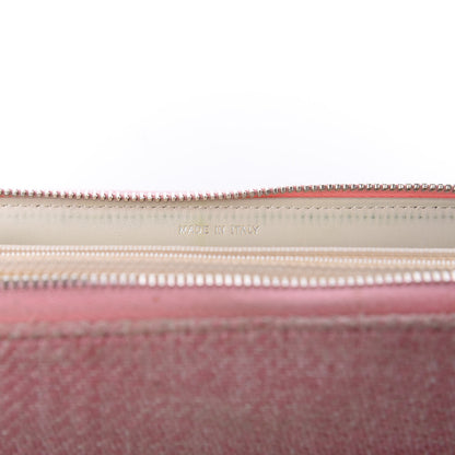 Chanel Canvas Deauville Large Zip Around Wallet Pink 8 of 11