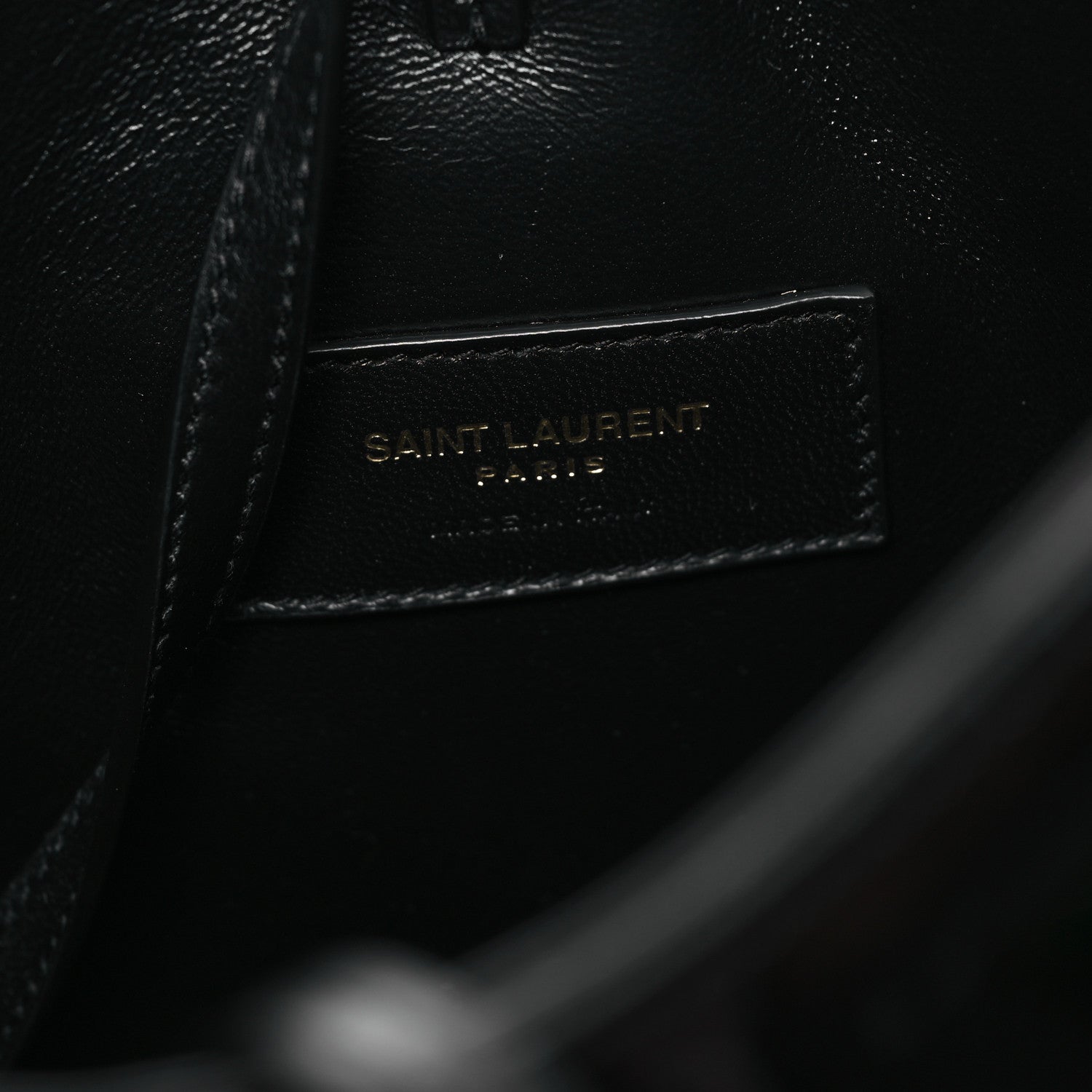 Saint Laurent Patent Calfskin Mini Rendez-Vous Hobo Black Black 7 of 12