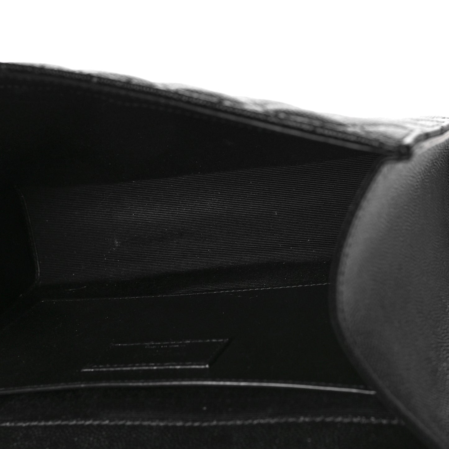 Grain De Poudre Textured Mixed Matelasse Triquilt Medium Monogram Monochrome Satchel Black