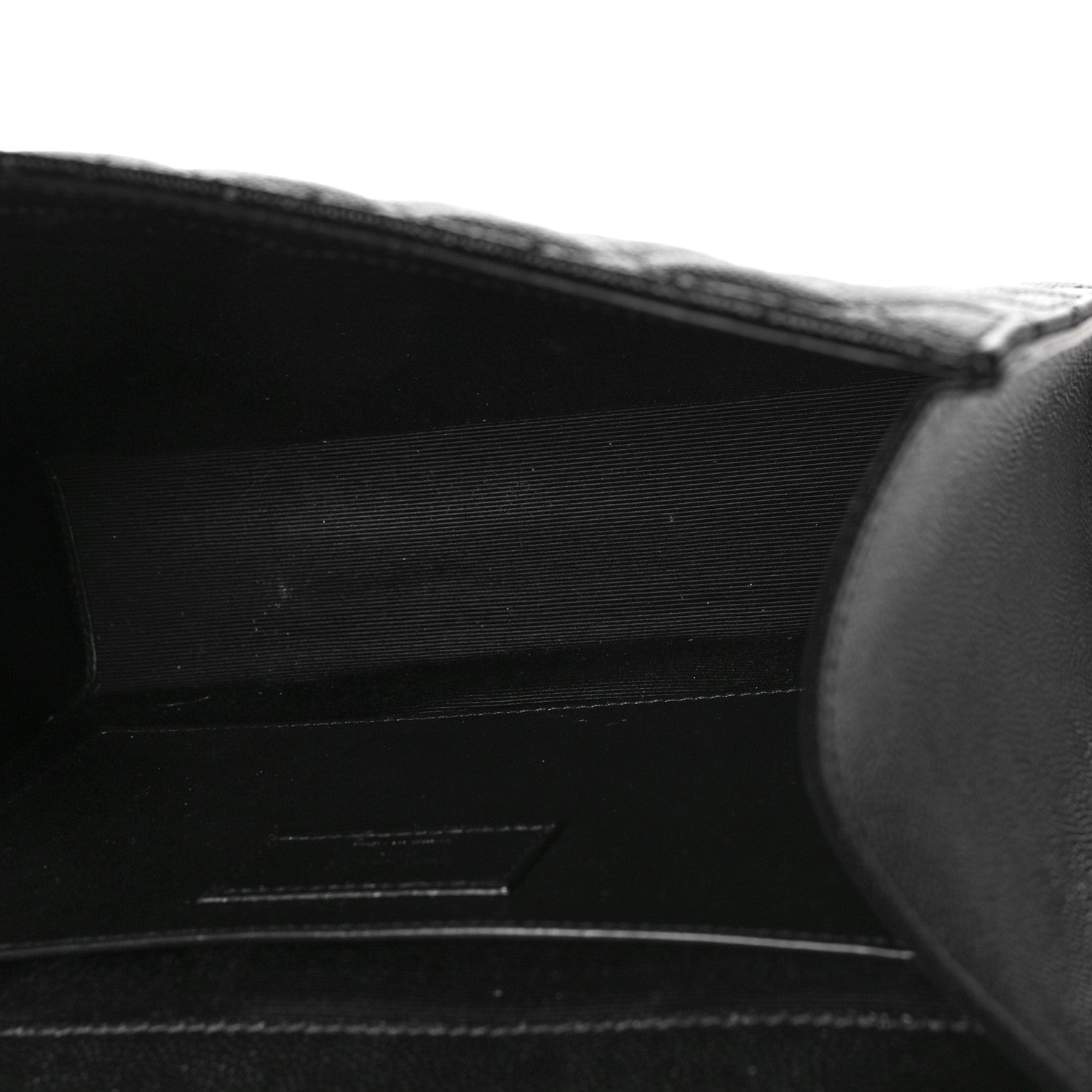Saint Laurent Grain De Poudre Textured Mixed Matelasse Triquilt Medium Monogram Monochrome Satchel Black 5 of 8