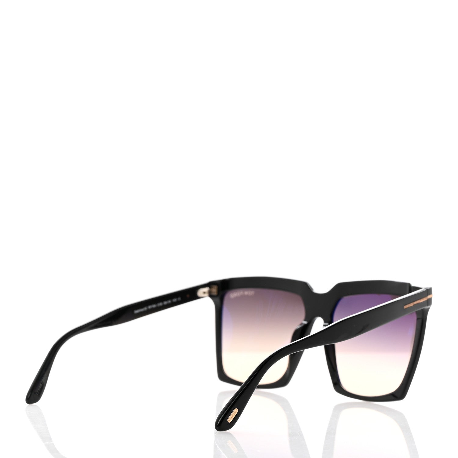 Tom Ford Acetate Sabrina Square Sunglasses TF764 Black 4 of 8